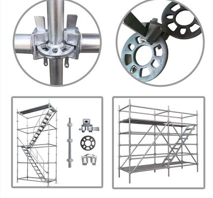 Construction And Maintenance Aluminum Ringlock Scaffolding System For Durable Construction