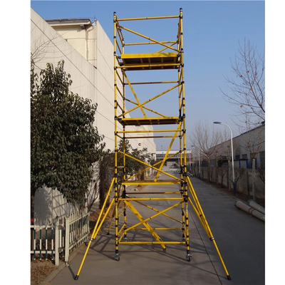 Scafold / Ladder Frame Aluminium Scaffolding Ladder Mobile