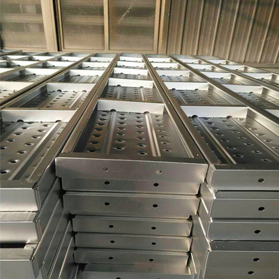 Customized Length Steel Scaffolding Plank With Galvanized Surface Finish