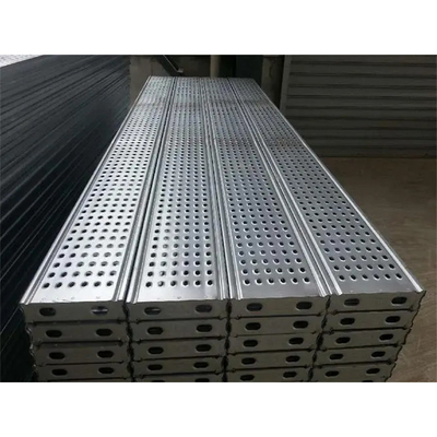 Customized Steel Scaffolding Plank With Pre Galvanized Surface For Secure Construction