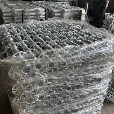 HDG Q355 48.3mm 3m EN12811 Certified Wedge Tubular Ringlock Scaffolding 8mm Ring Thickness