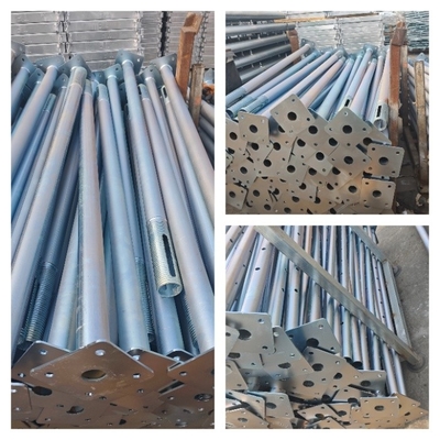 Construction Heavy Duty Telescopic Hot Dip Galvanized Shoring Props with Sleeve Nut