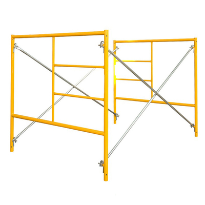 Versatile Blue Q235 Steel Mason Frame Scaffolding with Pre-Galvanized Coating Lightweight Design