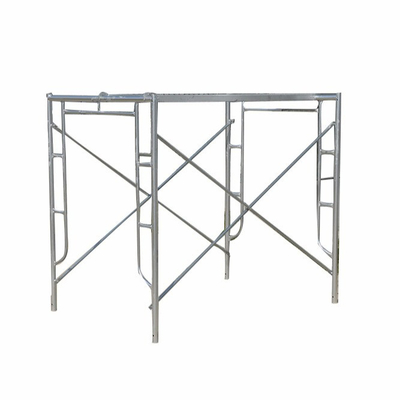 Blue Powder Coated Q235 Steel Frame Scaffolding Walk Through Style Various Sizes Easy Installation