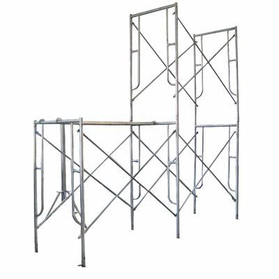 Blue Powder Coated Q235 Steel Frame Scaffolding Walk Through Style Various Sizes Easy Installation