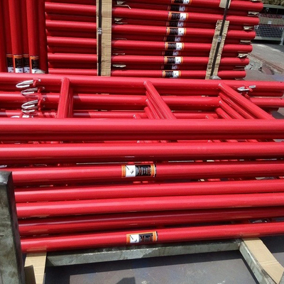 Steel Frame Scaffolding 3ft X6ft Blue Pre-Galvanized Q235 with High Safety and Narrow Ladder W Style