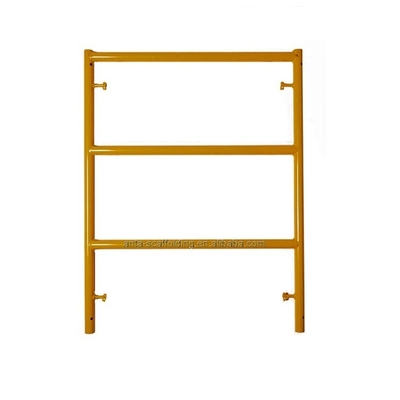 W-Style 3′ X 5' Ladder Style Frame Scaffolding Yellow Pre-Galvanized Q355 Steel