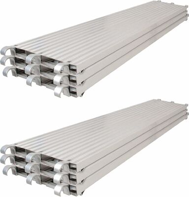 Construction 6061 Andamio Aluminum 240mm Scaffolding Board Metal Hook Plank