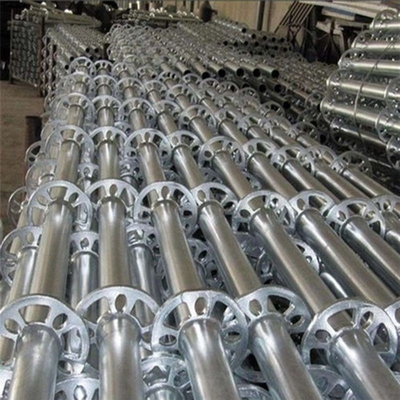 HDG Q355 48.3mm 3m EN12811 Certified Wedge Tubular Ringlock Scaffolding 8mm Ring Thickness