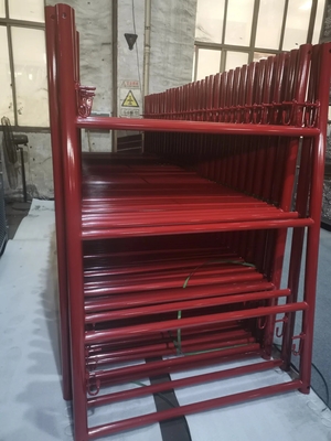 Steel Frame Scaffolding 3ft X6ft Blue Pre-Galvanized Q235 with High Safety and Narrow Ladder W Style