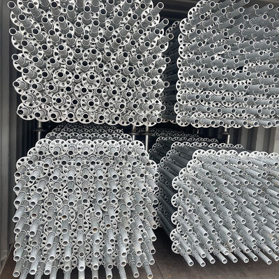 Commercial Q355 Steel Ringlock Standard with Long-lasting Hot-dipped Galvanized Coating and Ledger Length 0.73m-3.07m Scaffolding